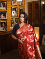 Raktapushpi Banarasi Silk Saree - SSRBSS25