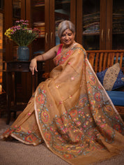 Kshirja Muslin Jamdani Saree - SSKMJS10