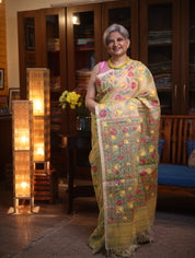 Kanchika Muslin Jamdani Saree - SSKMJS09
