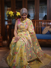 Kanchika Muslin Jamdani Saree - SSKMJS09