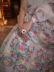 Iraja Muslin Jamdani Saree - SSIMJS07