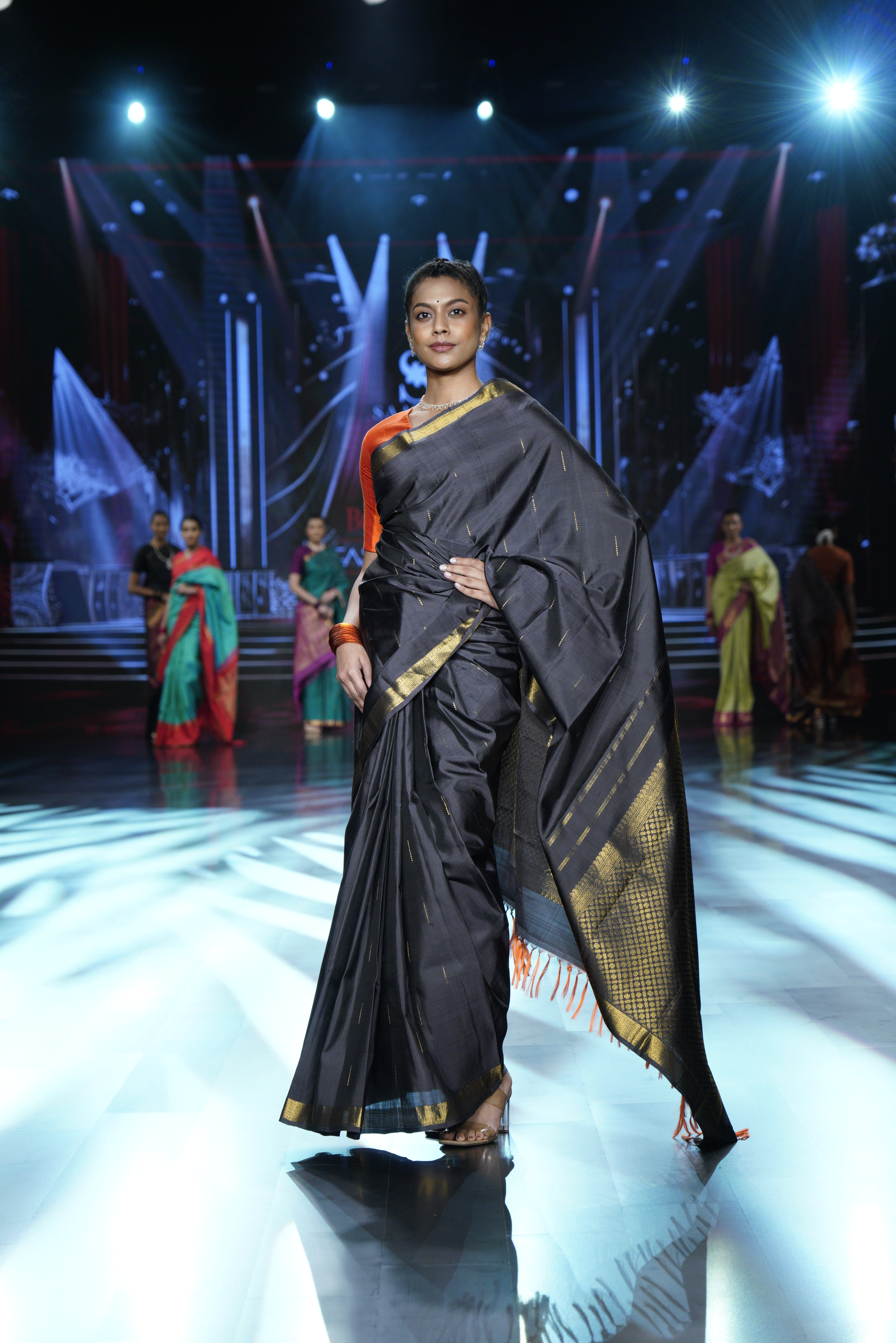Nocturna Kanjeevaram Silk Saree - SSNKSS33