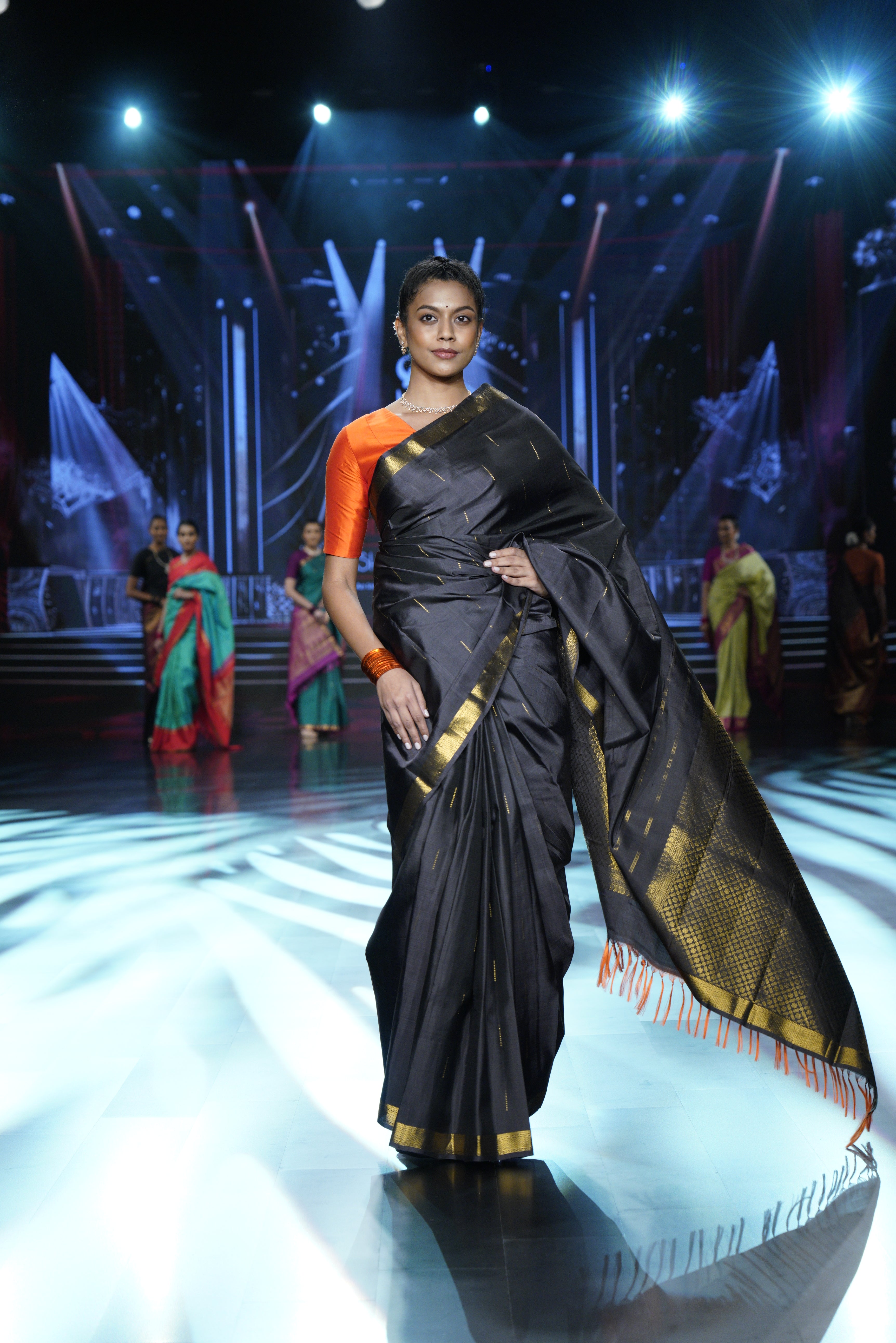 Nocturna Kanjeevaram Silk Saree - SSNKSS33